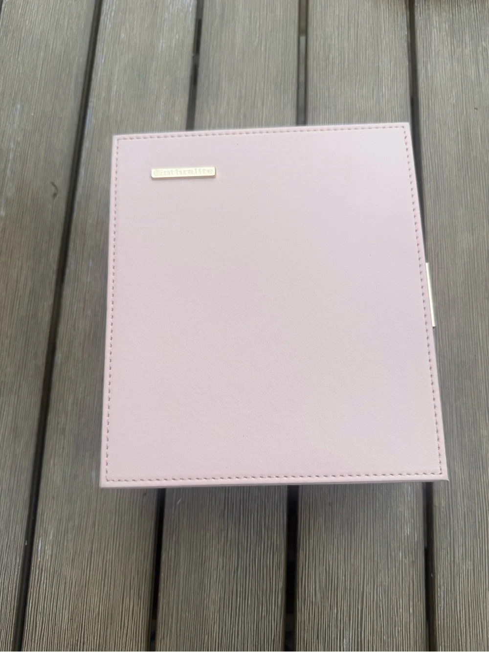 Enthralite Blush Pink Jewelry Box Organizer With Mirror Lock & Key New